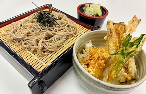 蕎麦とミニ天丼